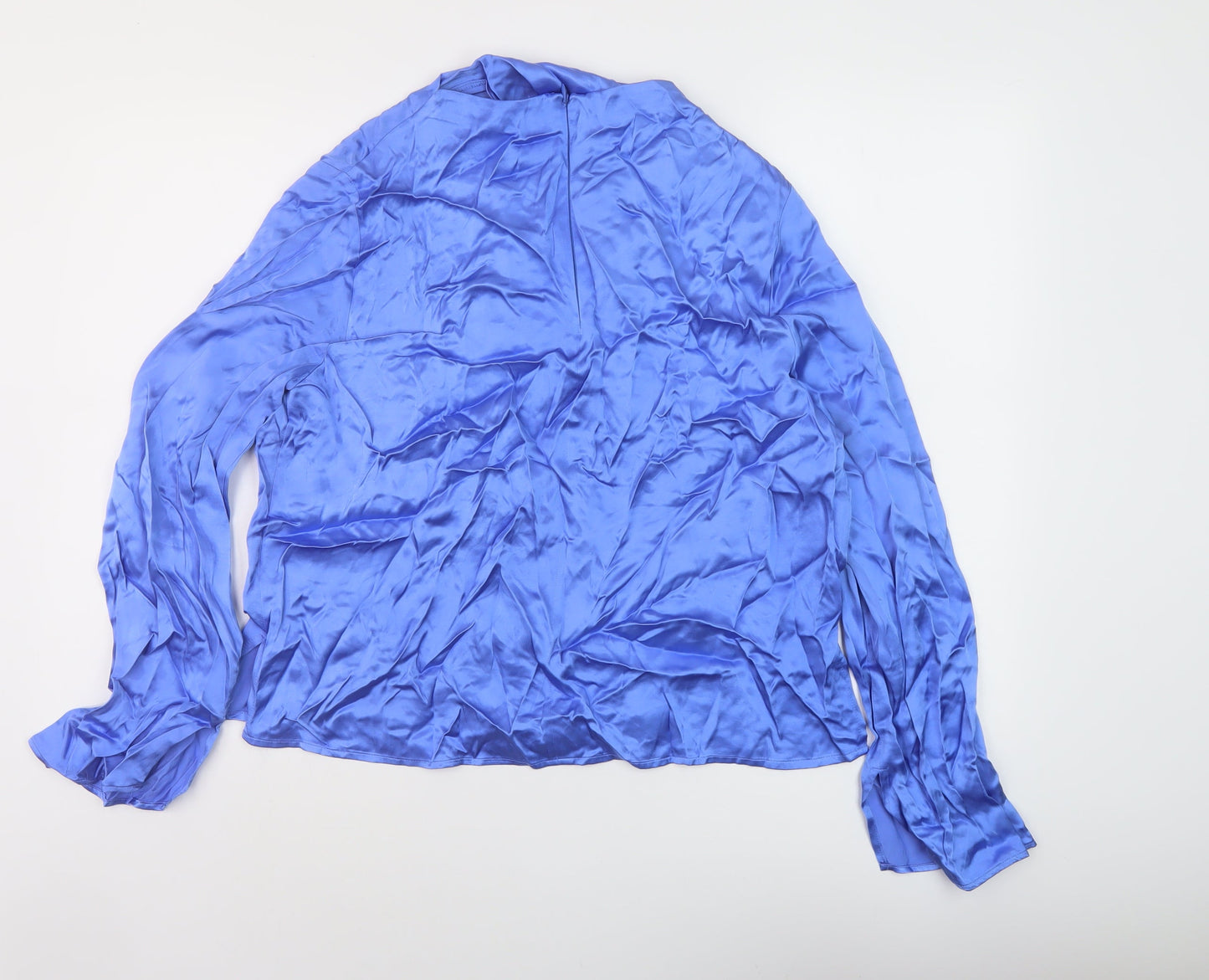 Womens UK Size 16 Marks and Spencer Blue Basic Blouse