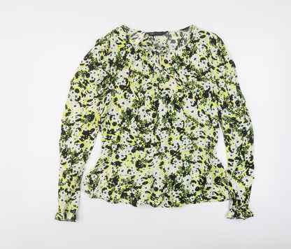 Womens UK Size 10 Marks and Spencer Multicoloured Basic Blouse