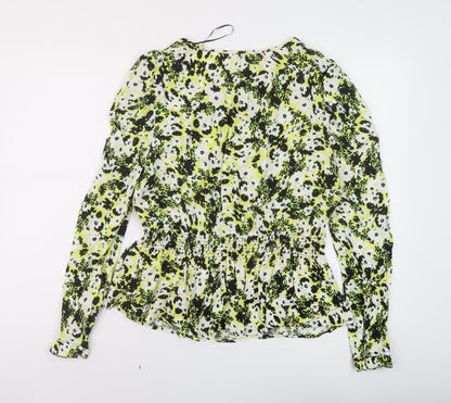 Womens UK Size 10 Marks and Spencer Multicoloured Basic Blouse