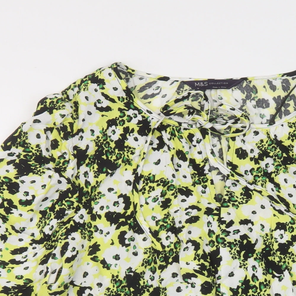 Womens UK Size 10 Marks and Spencer Multicoloured Basic Blouse