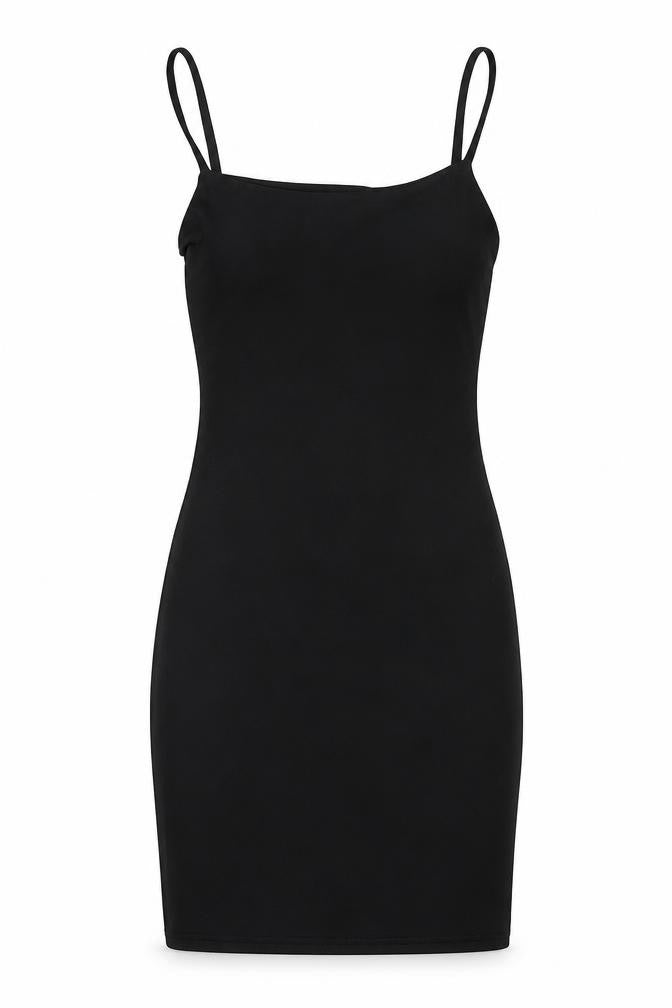PRETTYLITTLETHING Womens Black Polyester Mini Size 4 Scoop Neck Pullover