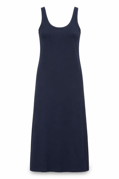 Vera Moda Womens Blue Polyester Maxi Size M Scoop Neck Pullover