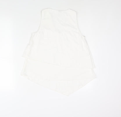 Womens UK Size S Vera Moda White Camisole Blouse