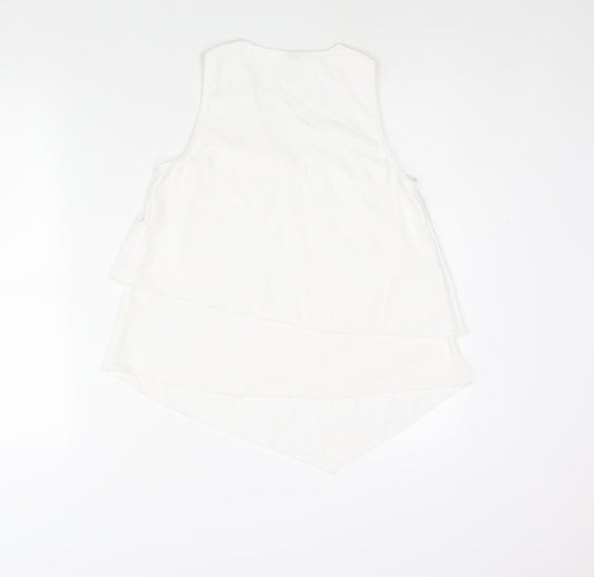 Womens UK Size S Vera Moda White Camisole Blouse