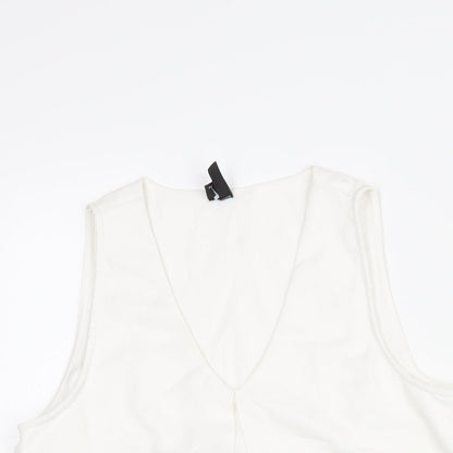 Womens UK Size S Vera Moda White Camisole Blouse