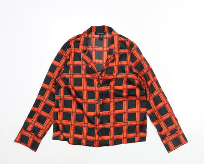 Womens UK Size 8 New Look Red Basic Blouse