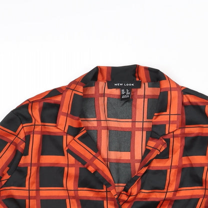 Womens UK Size 8 New Look Red Basic Blouse