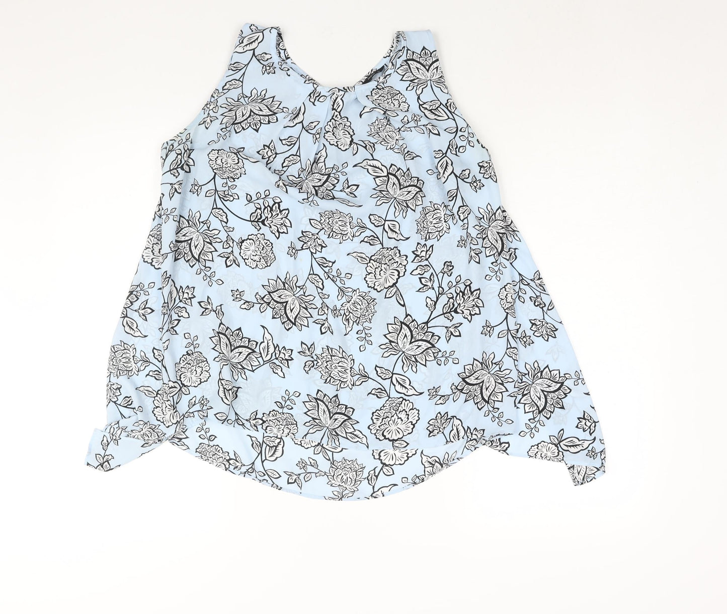 Womens UK Size 12 M&Co Blue Camisole Blouse