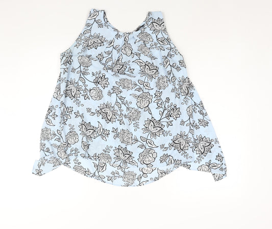 Womens UK Size 12 M&Co Blue Camisole Blouse
