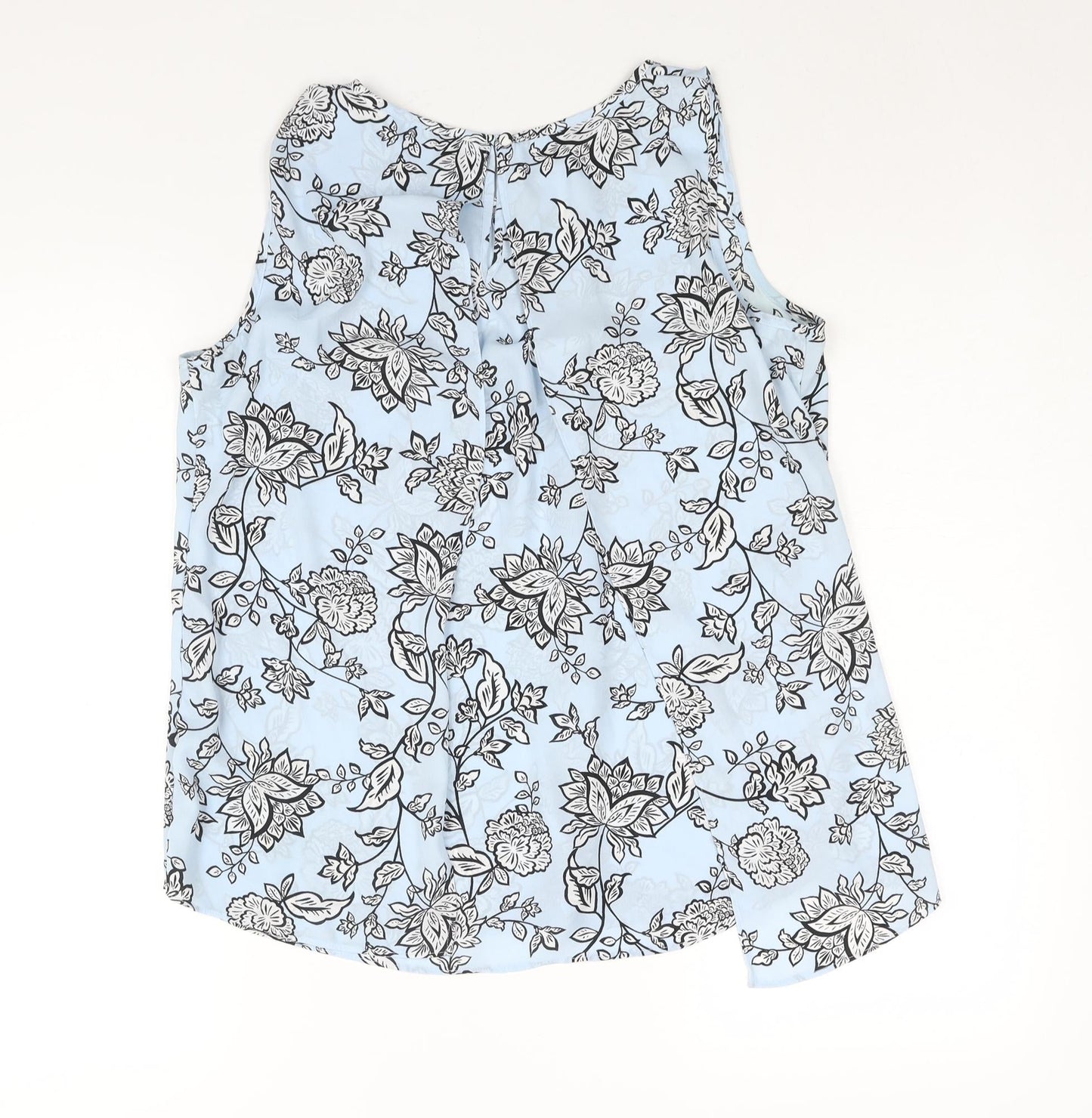Womens UK Size 12 M&Co Blue Camisole Blouse
