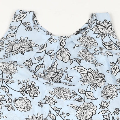 Womens UK Size 12 M&Co Blue Camisole Blouse