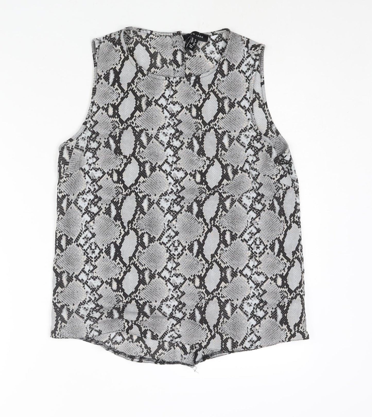 Womens UK Size 12 New Look Grey Camisole Blouse