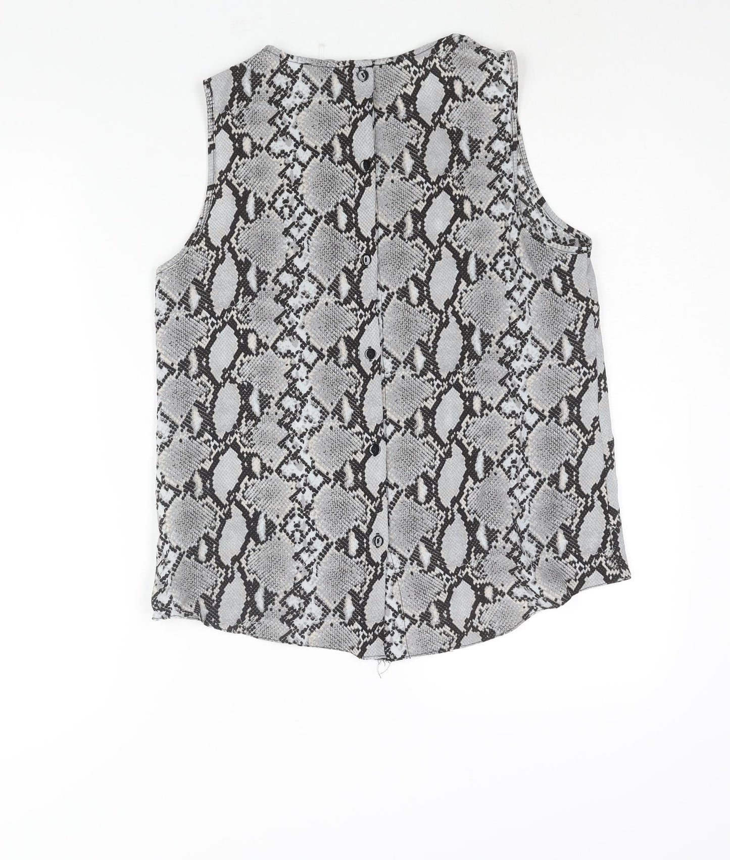 Womens UK Size 12 New Look Grey Camisole Blouse