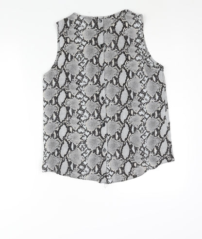 Womens UK Size 12 New Look Grey Camisole Blouse