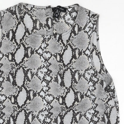 Womens UK Size 12 New Look Grey Camisole Blouse