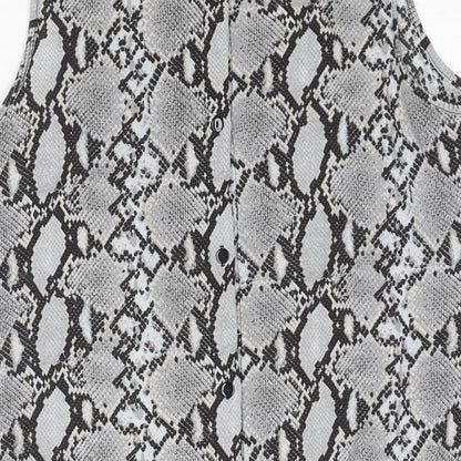 Womens UK Size 12 New Look Grey Camisole Blouse