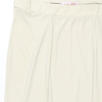 Stephen Womens Beige Polyester Trumpet Skirt Size 2XL - Asymmetric Hem