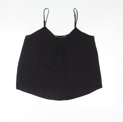 Womens UK Size 14 Dorothy Perkins Black Camisole Blouse