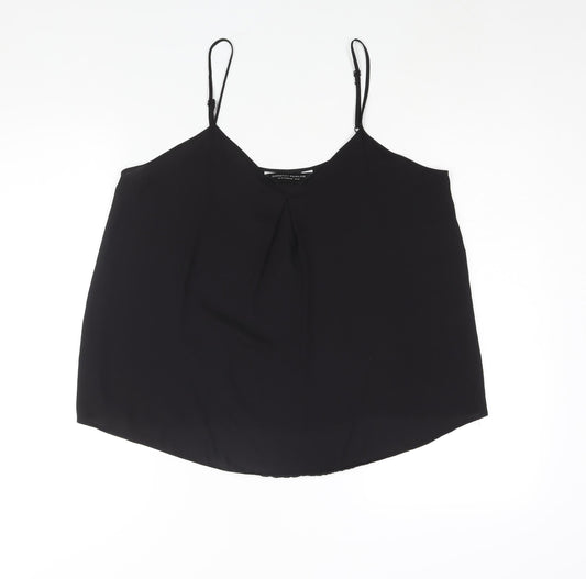 Womens UK Size 14 Dorothy Perkins Black Camisole Blouse