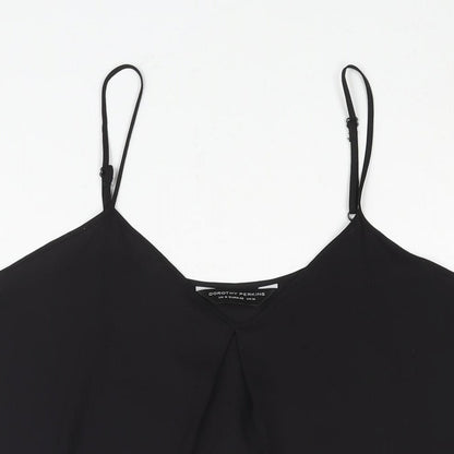 Womens UK Size 14 Dorothy Perkins Black Camisole Blouse