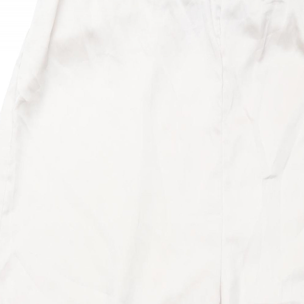 Womens UK Size 18 PRETTYLITTLETHING Regular Fit  Ivory Trousers