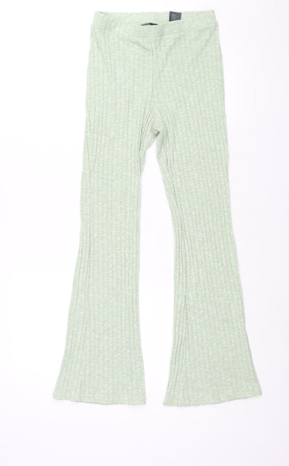 Womens UK Size S Monki Regular Fit  Green Trousers