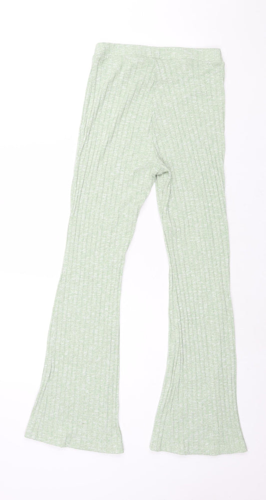 Womens UK Size S Monki Regular Fit  Green Trousers