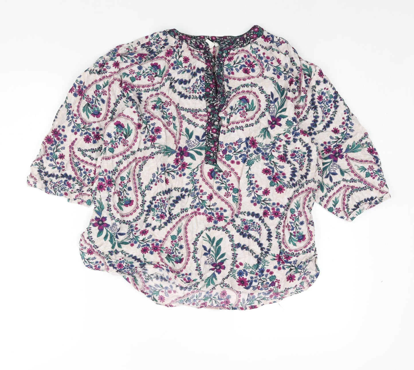 Womens UK Size M Monsoon Multicoloured Basic Blouse