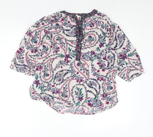 Womens UK Size M Monsoon Multicoloured Basic Blouse