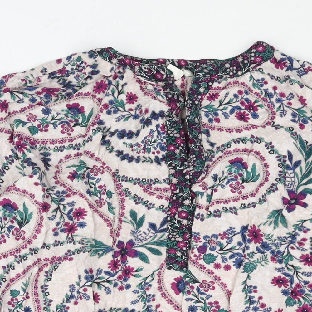 Womens UK Size M Monsoon Multicoloured Basic Blouse