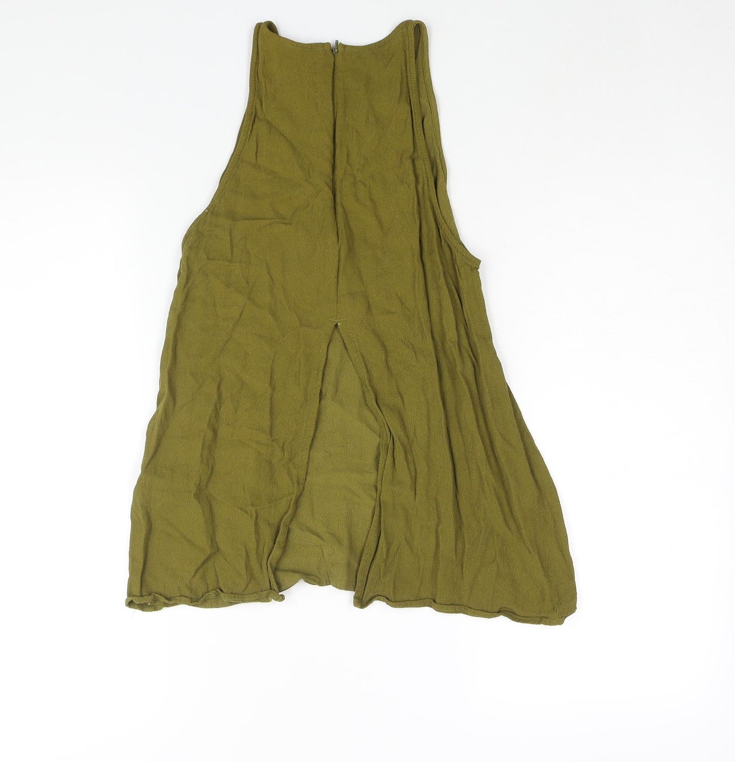 Womens UK Size 10 Topshop Green Camisole Blouse