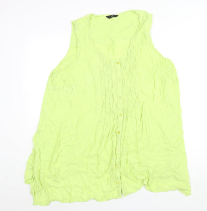 Womens UK Size 28 Arcadia Green Camisole Blouse