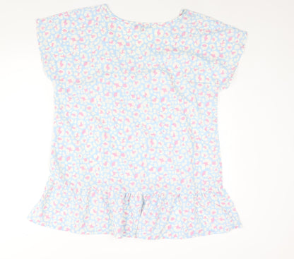 Womens UK Size 16 Studio Blue Tunic Blouse