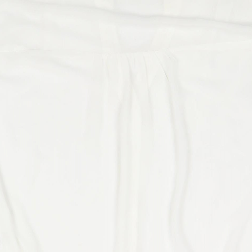Womens UK Size M Wallis White Basic Blouse