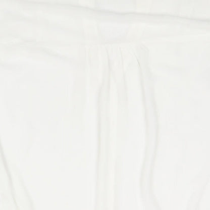 Womens UK Size M Wallis White Basic Blouse