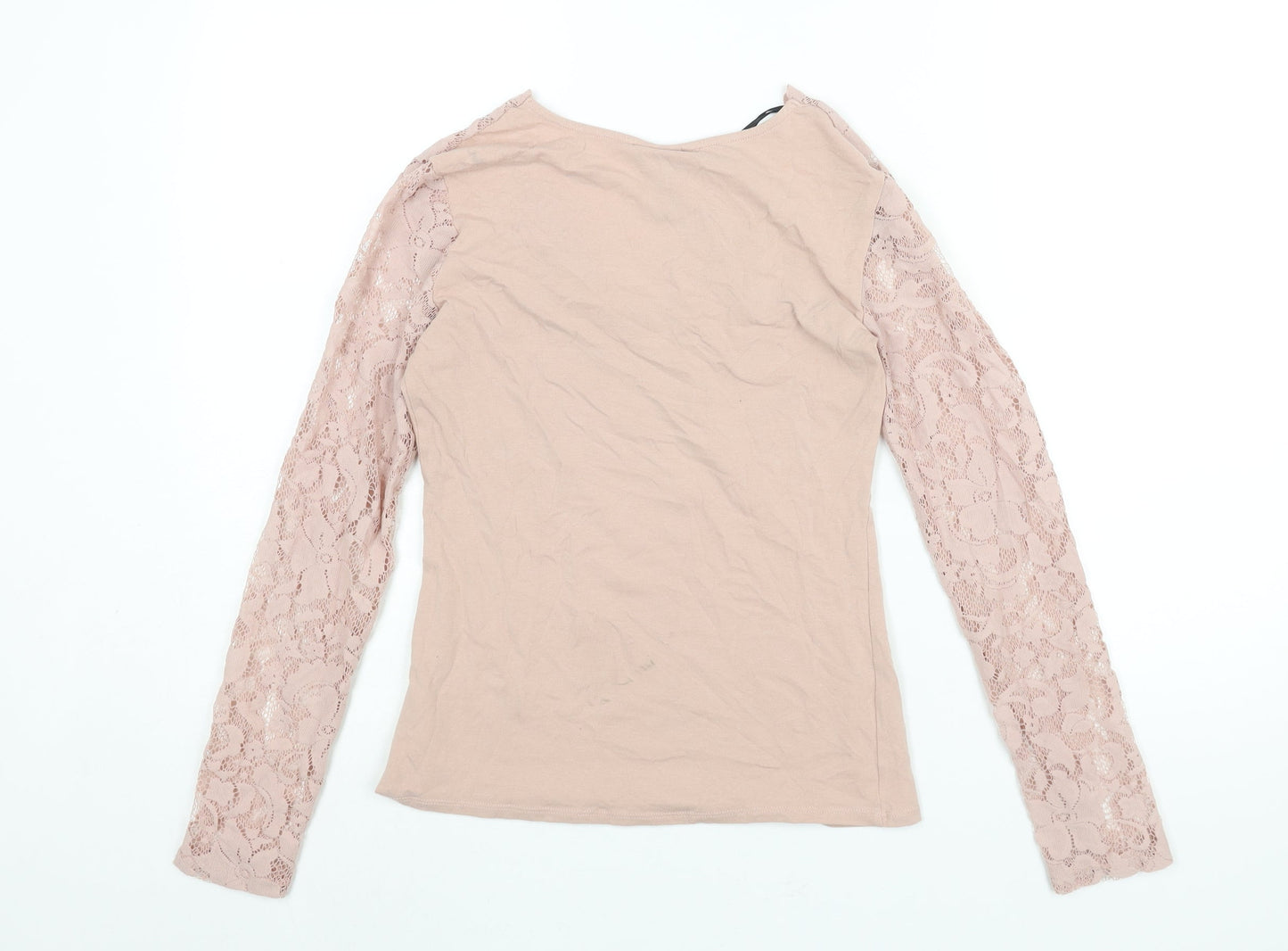 Womens UK Size S H&M Pink Basic Blouse
