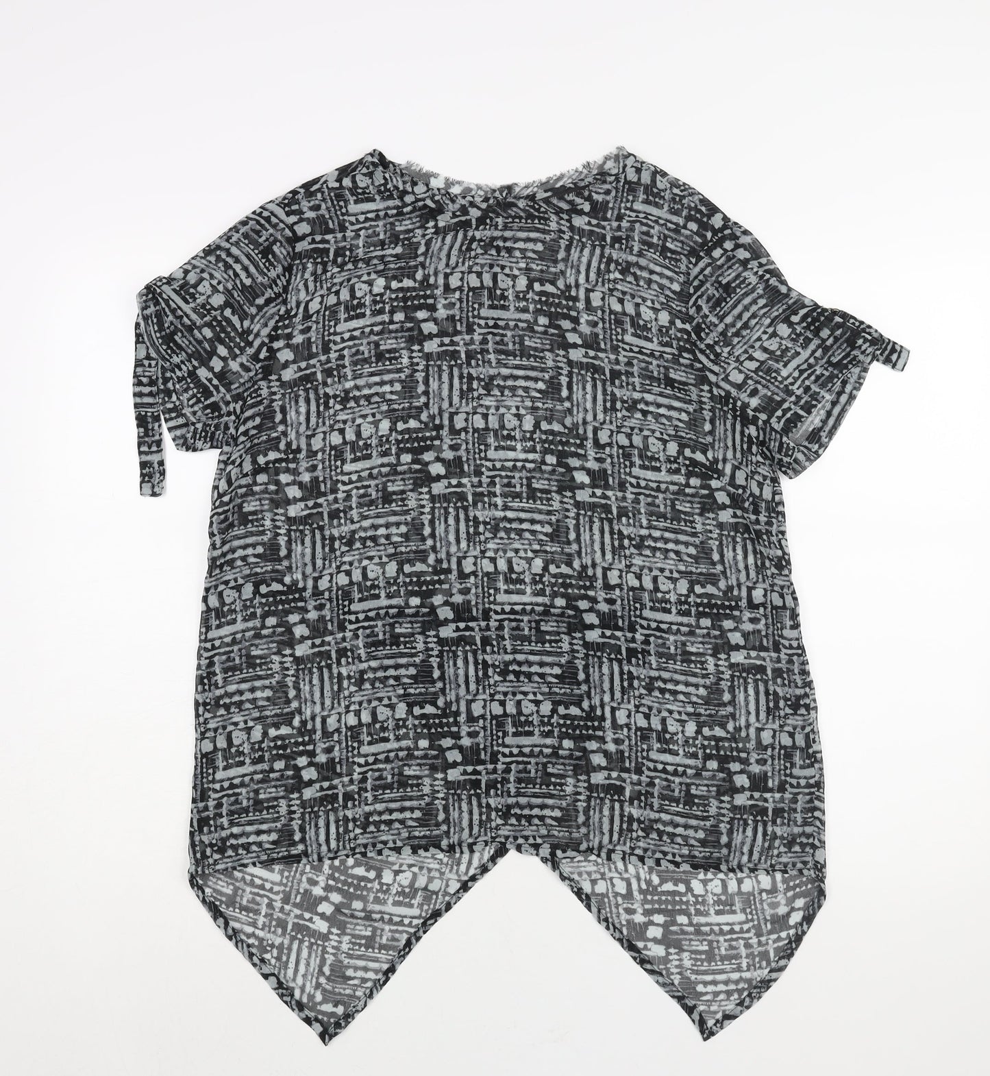 Womens UK Size 14 Label Lab Grey Basic Blouse