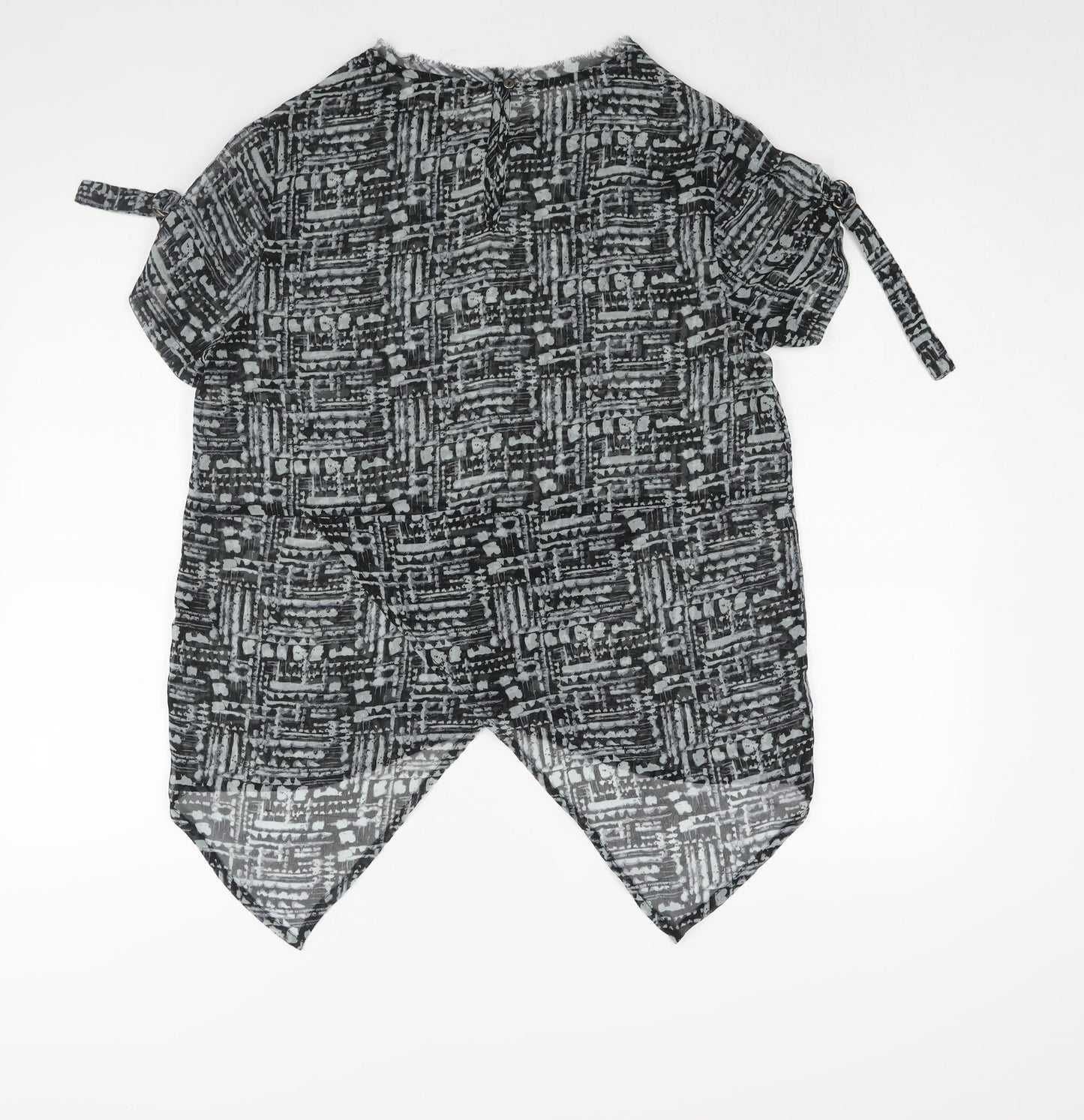 Womens UK Size 14 Label Lab Grey Basic Blouse