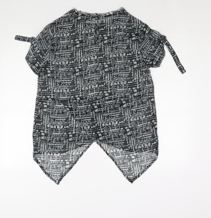 Womens UK Size 14 Label Lab Grey Basic Blouse
