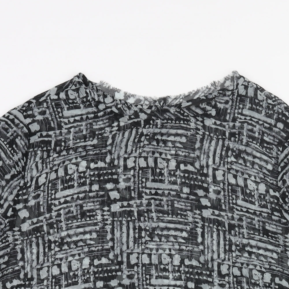 Womens UK Size 14 Label Lab Grey Basic Blouse
