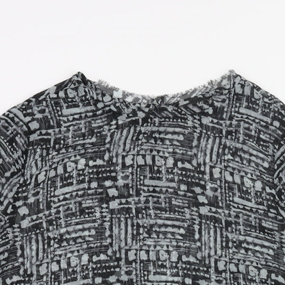 Womens UK Size 14 Label Lab Grey Basic Blouse