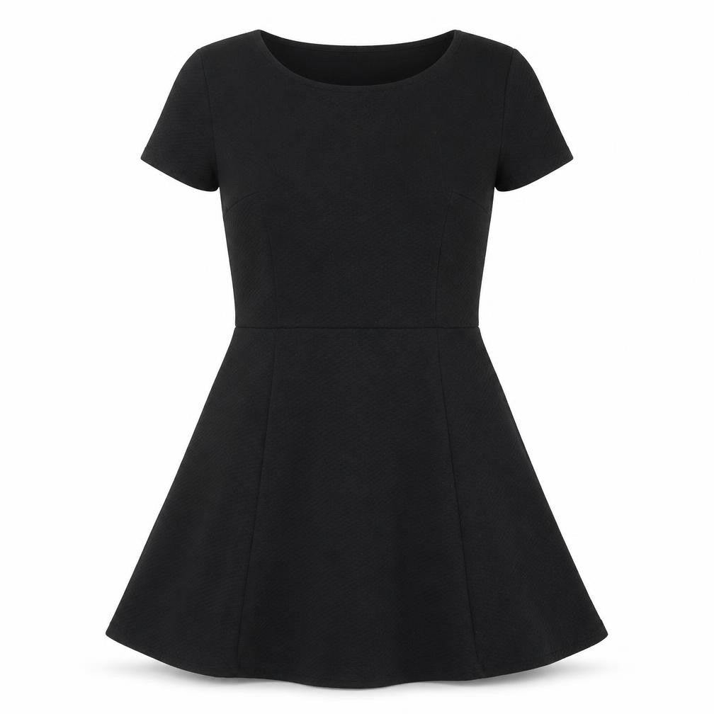 Divided by H&M Womens Black Polyester A-Line Size 14 Round Neck Pullover