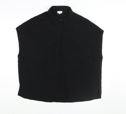 Womens UK Size 14 Linea Black Basic Blouse