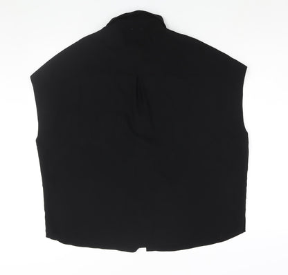 Womens UK Size 14 Linea Black Basic Blouse