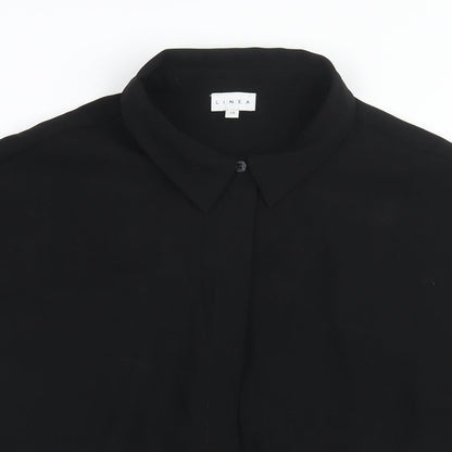 Womens UK Size 14 Linea Black Basic Blouse