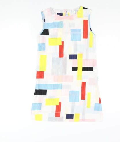 Womens UK Size 8 NEXT Multicoloured Tunic Blouse