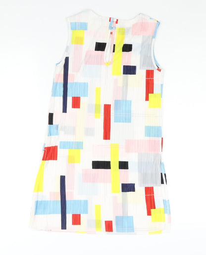 Womens UK Size 8 NEXT Multicoloured Tunic Blouse