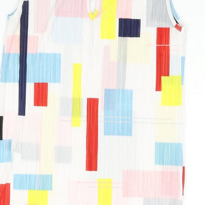 Womens UK Size 8 NEXT Multicoloured Tunic Blouse