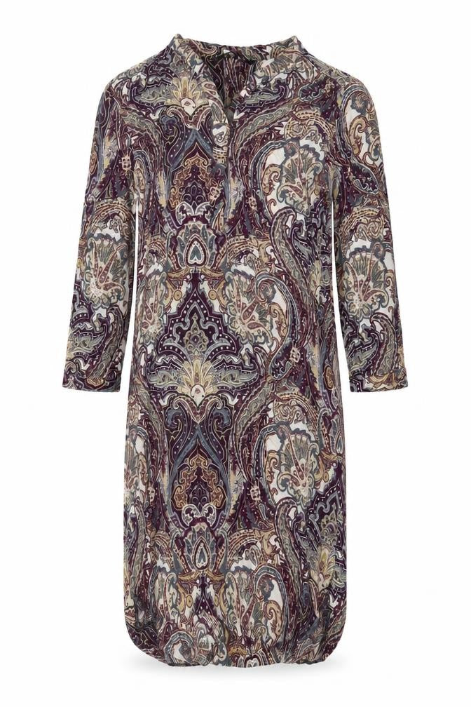 Dunnes Womens Multicoloured Fair Isle Viscose Sheath Size 12 V-Neck Pullover