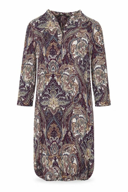 Dunnes Womens Multicoloured Fair Isle Viscose Sheath Size 12 V-Neck Pullover
